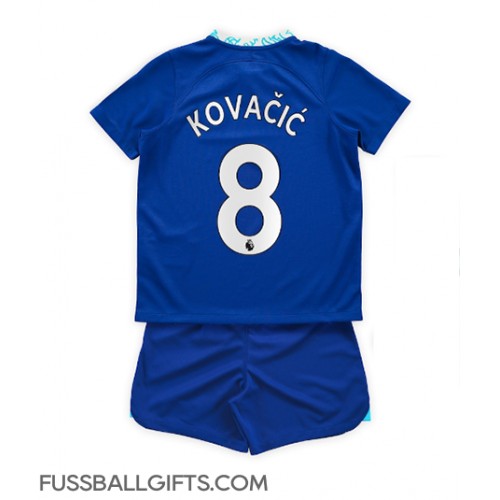Chelsea Mateo Kovacic #8 Fußballbekleidung Heimtrikot Kinder 2022-23 Kurzarm (+ kurze hosen)